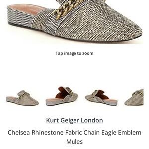 Kurt Geiger London Rhinestone Chain Mules